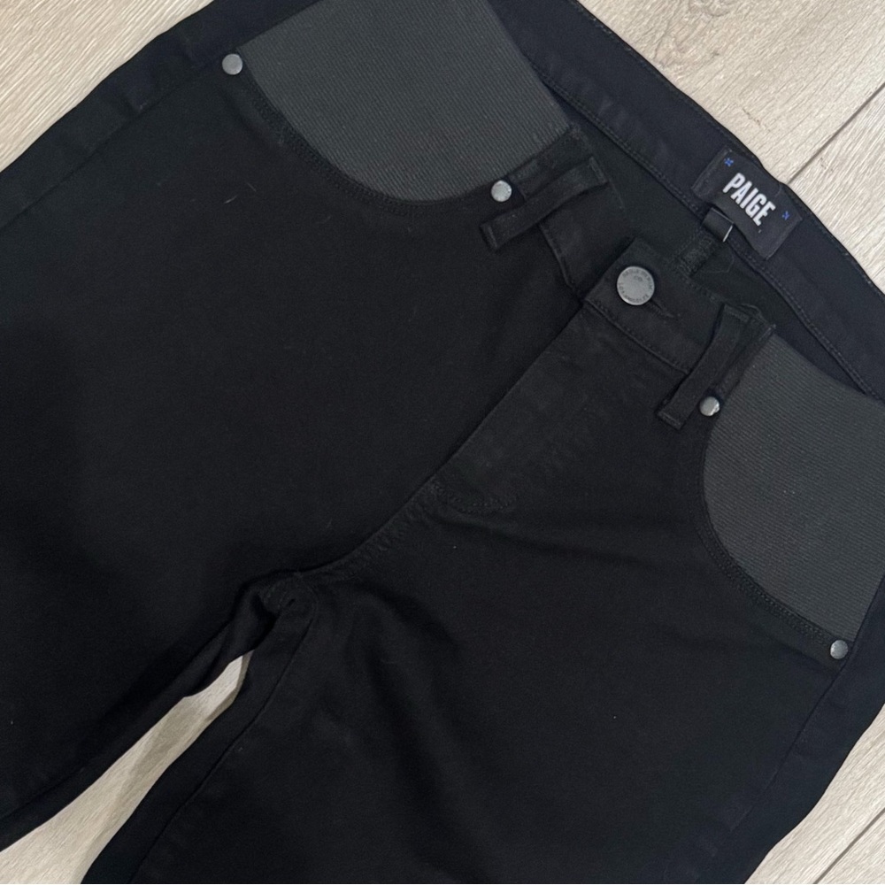 PAIGE Black Skinny Jeans maternity skyline - Picture 4 of 8